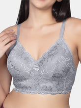 Load image into Gallery viewer, Sonari Padded Wirefree Full Coverage Lace Bra in Nylon Elastane – SONET
