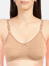 Load image into Gallery viewer, Sonari Non Padded Full Coverage Wirefree Cotton Everyday Bra with Seamed Cups and Adjustable Straps – LOREAL
