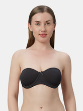 Load image into Gallery viewer, Sonari Heavily Padded Wired Cotton-Spandex Medium Coverage Multiway Fashion Bra with Detachable Transparent Straps – MAGICA
