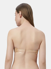 Load image into Gallery viewer, Sonari Heavily Padded Wired Cotton-Spandex Medium Coverage Multiway Fashion Bra with Detachable Transparent Straps – MAGICA
