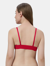 Load image into Gallery viewer, Sonari Heavily Padded Wired Cotton-Spandex Medium Coverage Multiway Fashion Bra with Detachable Transparent Straps – MAGICA
