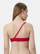 Load image into Gallery viewer, Sonari Heavily Padded Wired Cotton-Spandex Medium Coverage Multiway Fashion Bra with Detachable Transparent Straps – MAGICA
