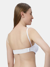 Load image into Gallery viewer, Sonari Heavily Padded Wired Cotton-Spandex Medium Coverage Multiway Fashion Bra with Detachable Transparent Straps – MAGICA
