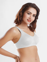Load image into Gallery viewer, Sonari Non-Padded Wirefree Cotton-Polyester Full-Coverage Everyday Minimizer Bra with Adjustable Straps – MINIMIZER
