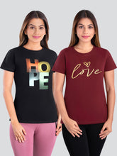 Load image into Gallery viewer, Dermawear Women's Active Cotton T-Shirt TC-905 (Pack of 2)
