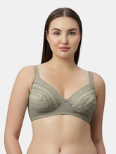 Load image into Gallery viewer, Sonari Medium Coverage Non Padded Wirefree Nylon Spandex Lace Bra with Adjustable Straps – NINO
