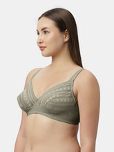 Load image into Gallery viewer, Sonari Medium Coverage Non Padded Wirefree Nylon Spandex Lace Bra with Adjustable Straps – NINO
