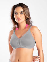 Load image into Gallery viewer, Sonari Non-Padded Wirefree Spacer Fabric Full Coverage M-Frame Minimizer Bra with Adjustable Straps – NOODLE
