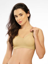 Load image into Gallery viewer, Sonari Padded Medium Coverage Seamless Wirefree T-Shirt Bra with Nylon Elastane U-Back Support – SM 103
