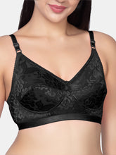 Load image into Gallery viewer, Sonari Non Padded Wirefree Nylon Net Medium Coverage Fashion Bra with Seamed Cups and Hook Closure – NUTRALV
