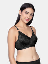 Load image into Gallery viewer, Sonari Non Padded Wirefree Nylon Net Medium Coverage Fashion Bra with Seamed Cups and Hook Closure – NUTRALV
