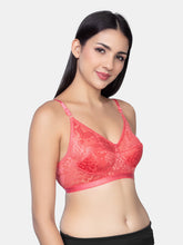 Load image into Gallery viewer, Sonari Non Padded Wirefree Nylon Net Medium Coverage Fashion Bra with Seamed Cups and Hook Closure – NUTRALV
