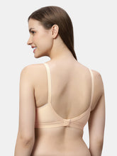 Load image into Gallery viewer, Sonari Pure Cotton Lightweight Moulded Medium Coverage Non Padded Embroidered Bra with U-Back and Hook Closure – CIELO
