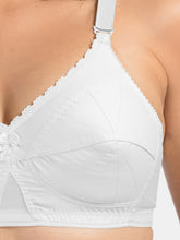Load image into Gallery viewer, Sonari Full Coverage Cotton Poplin Regular Bra with Two Section Conical Cups and U-Back – ICE
