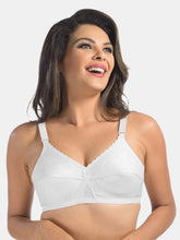Load image into Gallery viewer, Sonari Full Coverage Cotton Poplin Regular Bra with Two Section Conical Cups and U-Back – ICE
