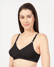 Load image into Gallery viewer, Sonari Non-Padded Wirefree Cotton High Coverage Embroidered Bra with Adjustable Straps – ALPHA
