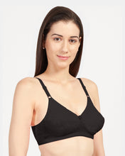 Load image into Gallery viewer, Sonari Non-Padded Wirefree Cotton High Coverage Embroidered Bra with Adjustable Straps – ALPHA
