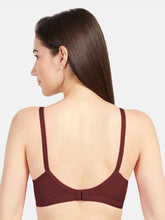 Load image into Gallery viewer, Sonari Non-Padded Wirefree Cotton High Coverage Embroidered Bra with Adjustable Straps – ALPHA
