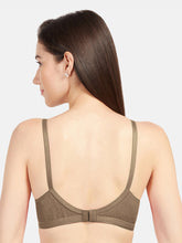 Load image into Gallery viewer, Sonari Non-Padded Wirefree Cotton High Coverage Embroidered Bra with Adjustable Straps – ALPHA
