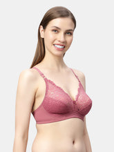 Load image into Gallery viewer, Sonari Non Padded Seamed Cups Wirefree Nylon Spandex Medium Coverage Everyday Lace Bra with Adjustable Straps – CLOSER
