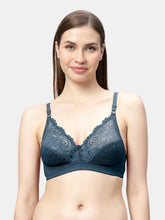 Load image into Gallery viewer, Sonari Non Padded Seamed Cups Wirefree Nylon Spandex Medium Coverage Everyday Lace Bra with Adjustable Straps – CLOSER

