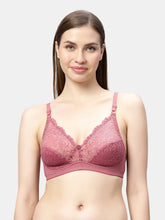 Load image into Gallery viewer, Sonari Non Padded Seamed Cups Wirefree Nylon Spandex Medium Coverage Everyday Lace Bra with Adjustable Straps – CLOSER
