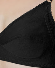 Load image into Gallery viewer, Sonari Non Padded Medium Coverage Wirefree Maternity Bra with Velcro Feeding Opening in Cotton Fabric – M CARE
