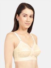 Load image into Gallery viewer, Sonari Non-Padded Wirefree Pure Cotton Full Coverage Embroidered Bra with Adjustable Straps – CELINA
