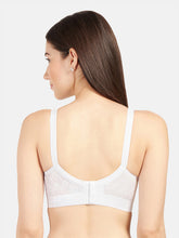 Load image into Gallery viewer, Sonari Non-Padded Wirefree Pure Cotton Full Coverage Embroidered Bra with Adjustable Straps – CELINA

