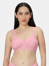 Load image into Gallery viewer, Sonari Non Padded Wirefree Cotton Spandex Full Coverage Everyday Bra with Adjustable Straps – BASICKS
