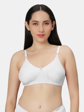 Load image into Gallery viewer, Sonari Non Padded Wirefree Cotton Spandex Full Coverage Everyday Bra with Adjustable Straps – BASICKS
