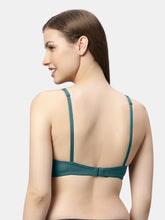 Load image into Gallery viewer, Sonari Non-Padded Wirefree Nylon-Spandex Medium Coverage Fashion Bra with Adjustable Straps – LEAF
