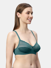 Load image into Gallery viewer, Sonari Non-Padded Wirefree Nylon-Spandex Medium Coverage Fashion Bra with Adjustable Straps – LEAF
