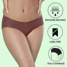 Load image into Gallery viewer, Sonari Women’s Mid-Rise Hipster Panties | Nylon-Spandex Blend, Stretchable, Invisible Under Clothes - SEAMLESS
