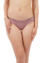 Load image into Gallery viewer, Amante Satin Edge Bikini Panty - Antique Rose 10103
