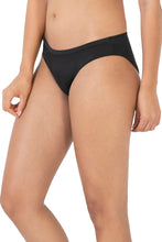 Load image into Gallery viewer, Amante Satin Edge Bikini Panty - Black 10108
