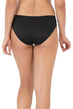Load image into Gallery viewer, Amante Satin Edge Bikini Panty - Black 10108
