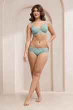 Load image into Gallery viewer, Amante Luxe Support Hipster Panty - Iceberg Green 101701
