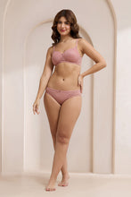 Load image into Gallery viewer, Amante Floral Romance Low Rise Bikini Panty - Ash Rose 10306

