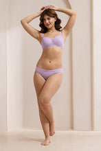 Load image into Gallery viewer, Amante Floral Romance Low Rise Bikini Panty - Lavendar Mist 10306

