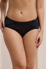 Load image into Gallery viewer, Amante Glimmer Lace Hipster Panty - Black 111801

