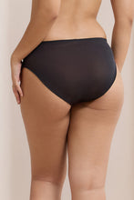 Load image into Gallery viewer, Amante Glimmer Mesh Bikini Panty - Black 112101
