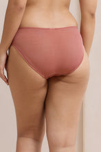 Load image into Gallery viewer, Amante Glimmer Mesh Bikini Panty - Canyon Rose 112101
