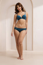 Load image into Gallery viewer, Amante Glimmer Mesh Bikini Panty - Reflecting Pond 112101
