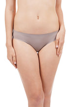 Load image into Gallery viewer, Amante Silicone Flock Bikini Panty - Grey 11402
