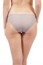 Load image into Gallery viewer, Amante Silicone Flock Bikini Panty - Grey 11402
