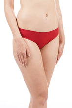 Load image into Gallery viewer, Amante Silicone Flock Bikini Panty - Red 11402
