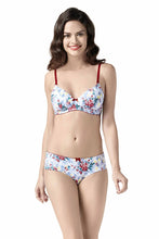 Load image into Gallery viewer, Amante Low-Rise Hipster Panty - Red Dahlia-Monochrome Floral Pr 27601
