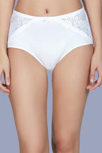 Load image into Gallery viewer, Amante Cotton Lace Full Brief - White 75201
