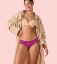 Load image into Gallery viewer, Enamor PB40 Innovations Invisi, All Day Comfort, Low Waist Bikini Panty for Women - No Visible Panty Lines, Sweat wicking, Free Cut, Regular Coverage -  Pack of 1 (Queen Pink)
